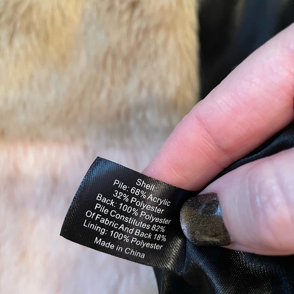 Lane Bryant Color Blocked Faux Fur Vest Jacket Size 18/20 Lined Fall Chic - Picture 5 of 8